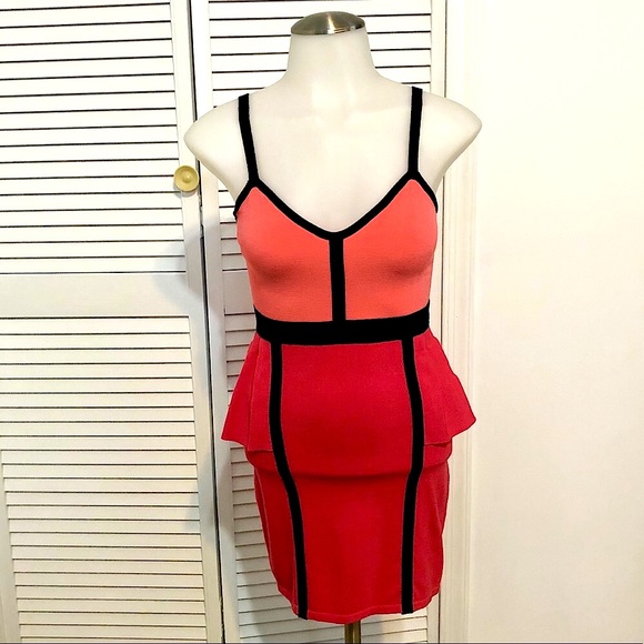 NWOT Bebe pink peplum dress - Picture 15 of 16